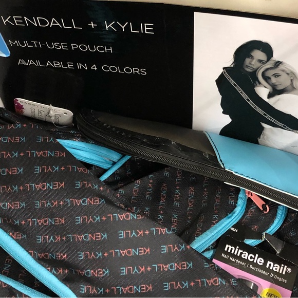 Kendall + Kylie Mini Backpack & Multi-Use Makeup Travel Zip Pouch Bag Set - Picture 7 of 13